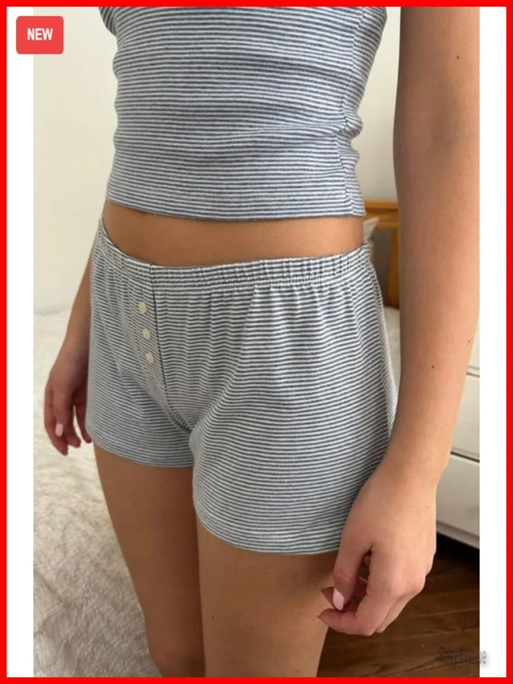 Women's 2 Piece Lace Cami Top & Shorts Pajama Set Sleeveless V Neck